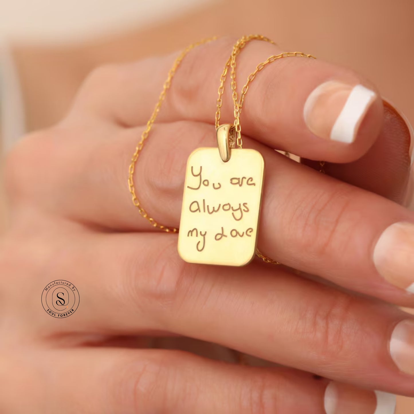 Personalized Handwritten Note Necklace