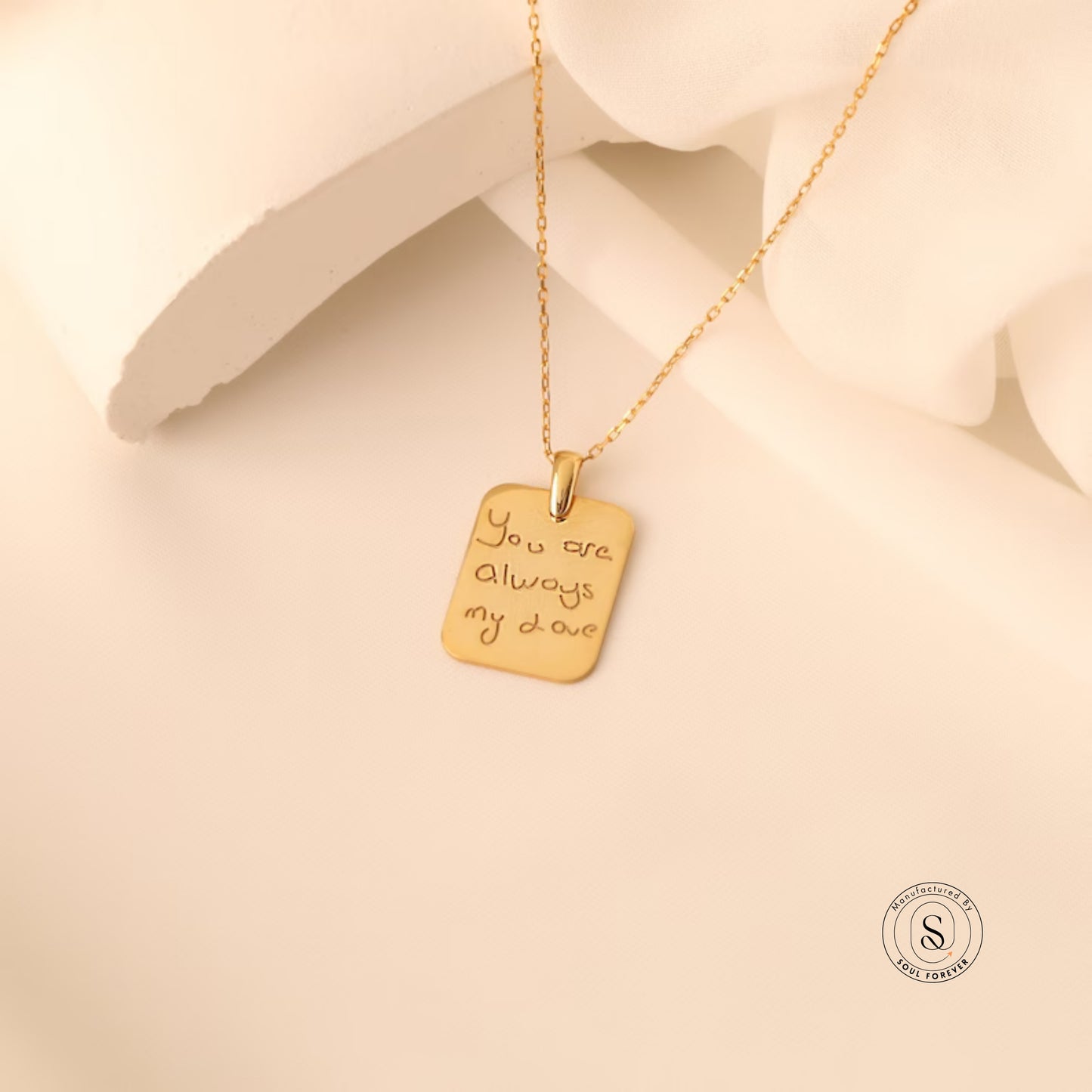 Personalized Handwritten Note Necklace
