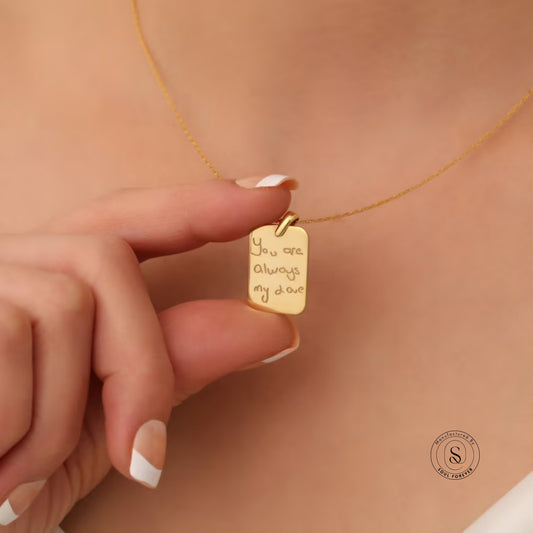 Handwritten Note Necklace