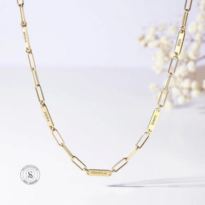 Multi name necklace