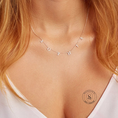 Custom Multi Name Necklace for Women