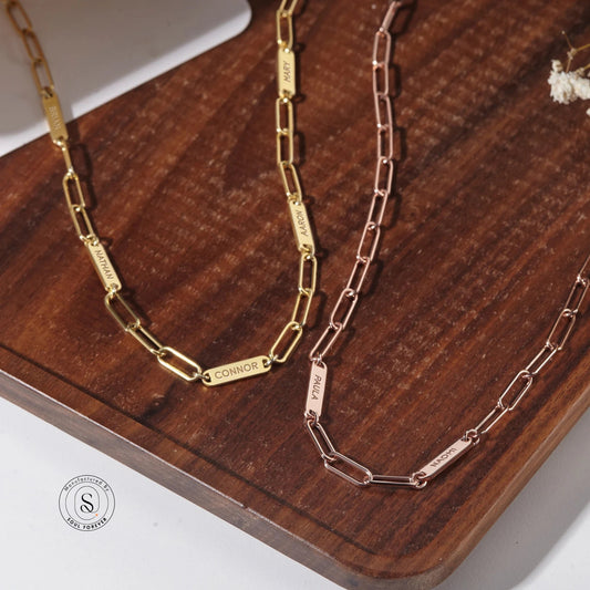 Multi name necklace
