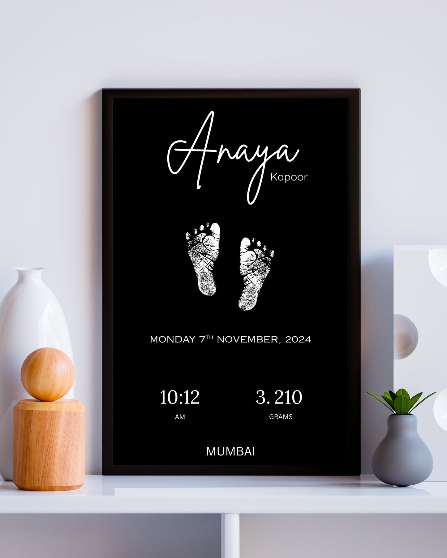 Baby's Memory wall frame