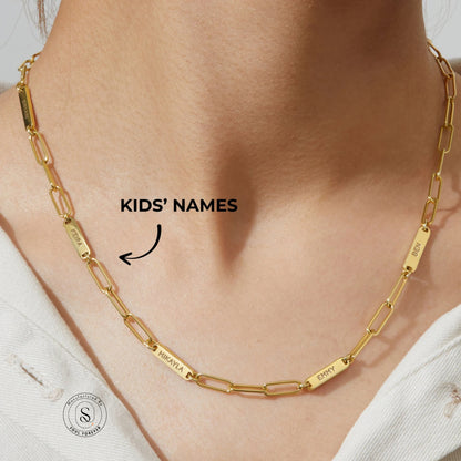 Multi name necklace