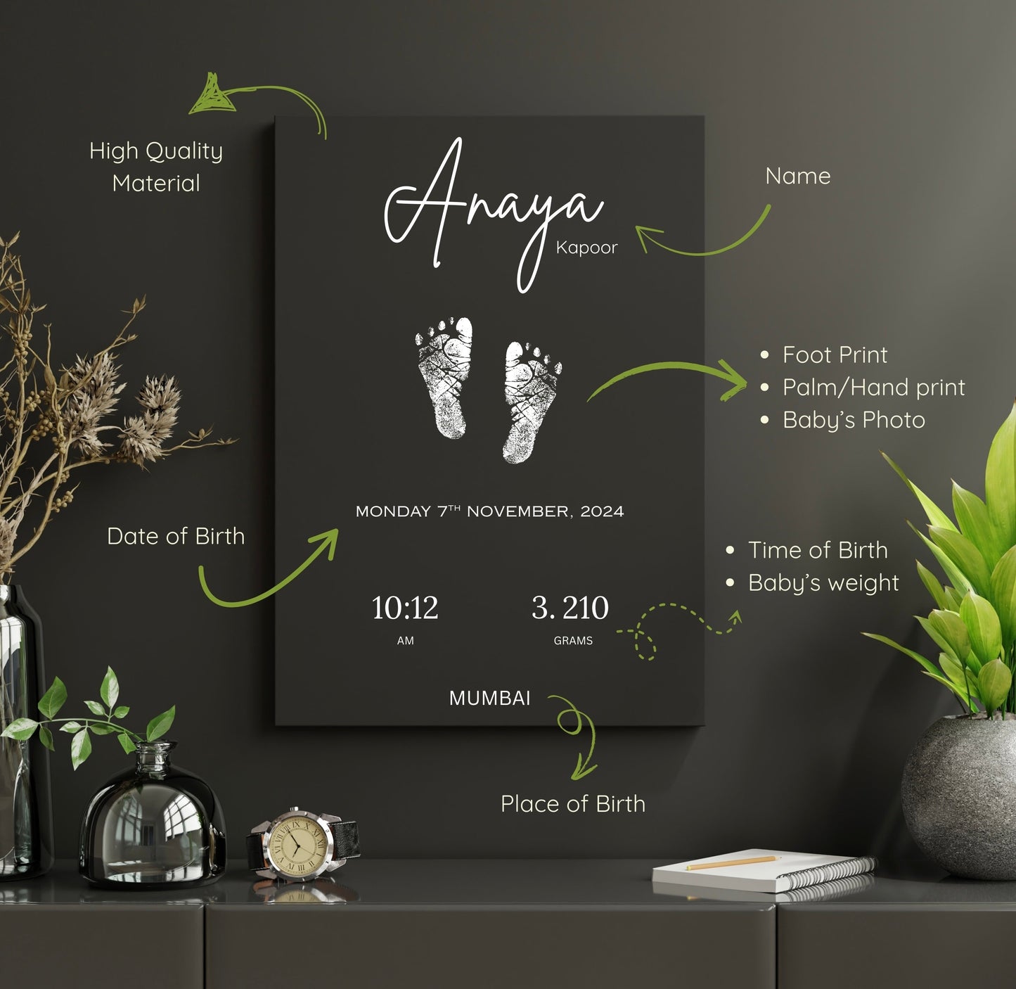 Baby's Memory wall frame